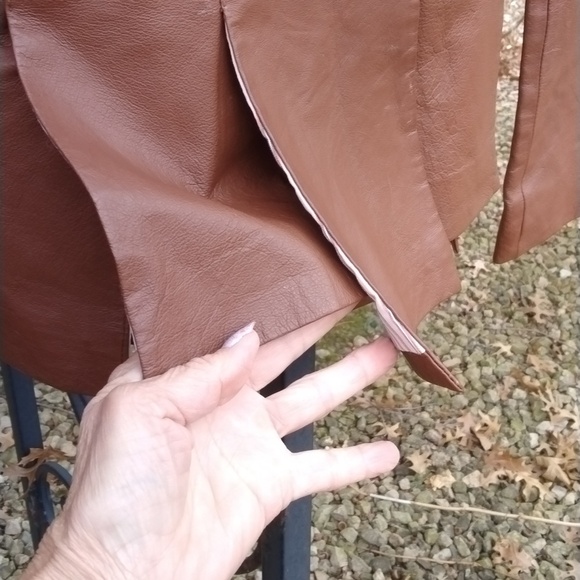 Metro Style leather jacket Genuine Leather Vintage Size 8 - Picture 9 of 16